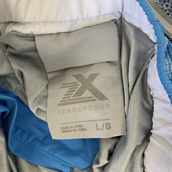 Zeroxposur Large Blue Swim Trunks Quick Dry Beach Shorts - Picture 4 of 4